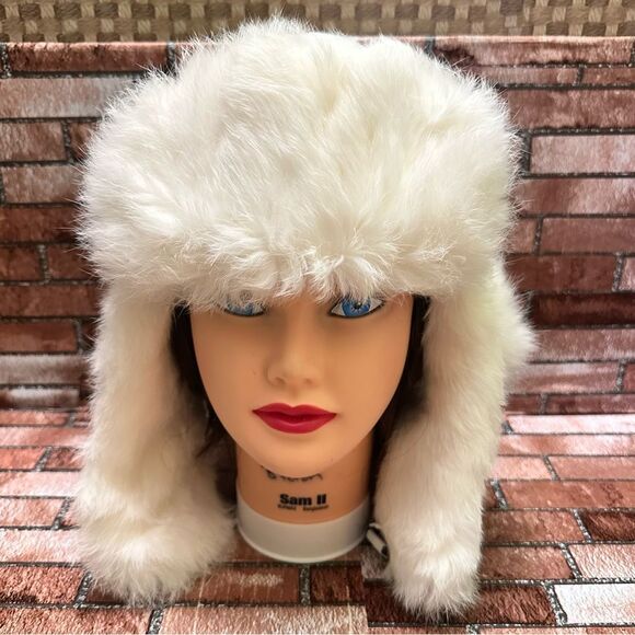 Women’s  MAD BOMBER Winter Natural Rabbit Fur  Hat main image 12